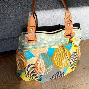 Fossil Key Per coated canvas bag